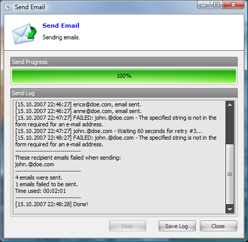 Email Sender Deluxe	2.34