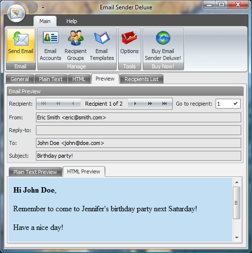 Email Sender Deluxe	2.34