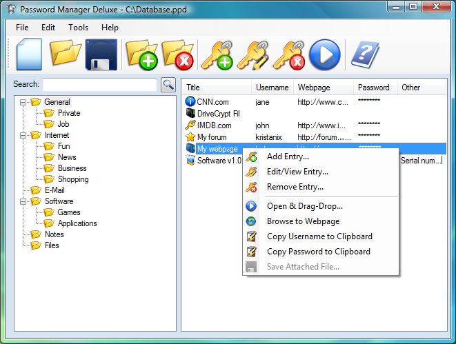 Password Manager Deluxe 3.72