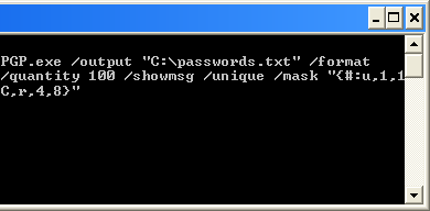 Command Line Password Generator by Kristanix Software