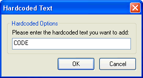 Hardcoded Text Mask Tag
